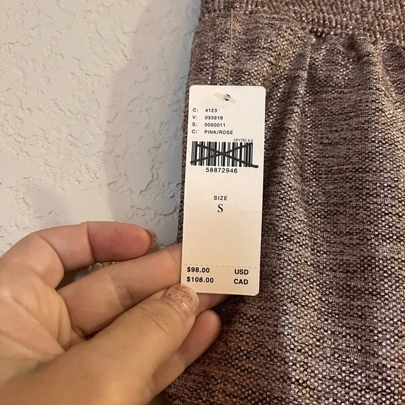 Anthropology shimmery pink joggers - Picture 3 of 4